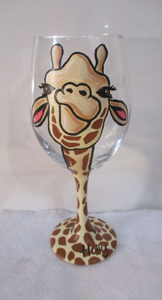 Wine Glass Giraffe