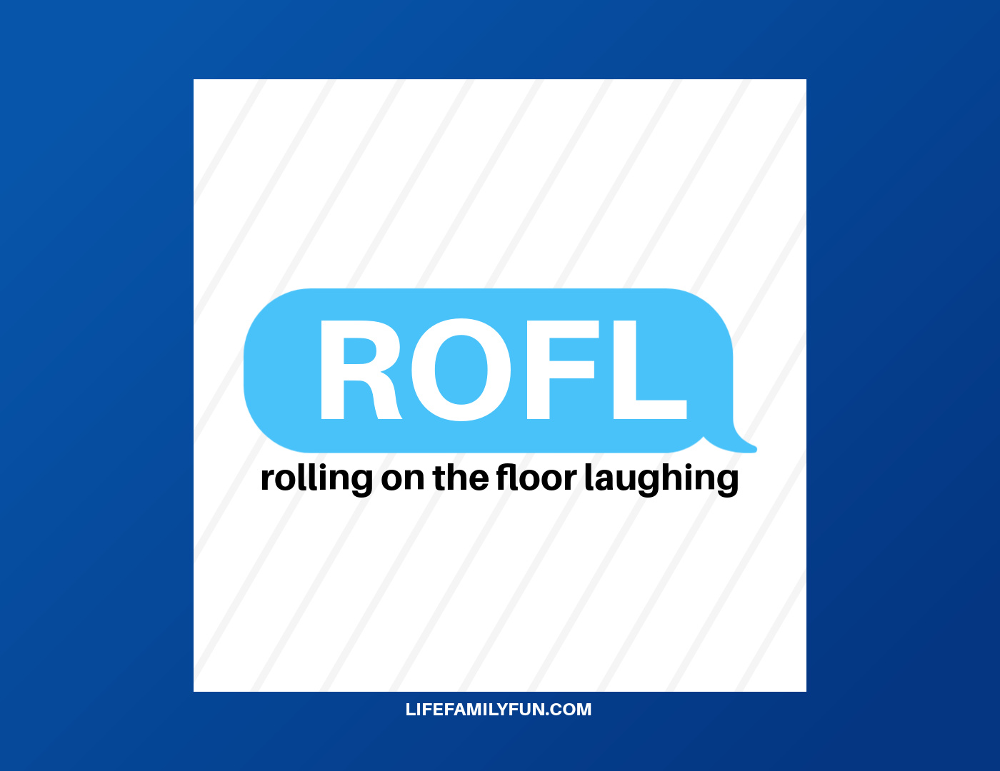 What does ROFL mean?