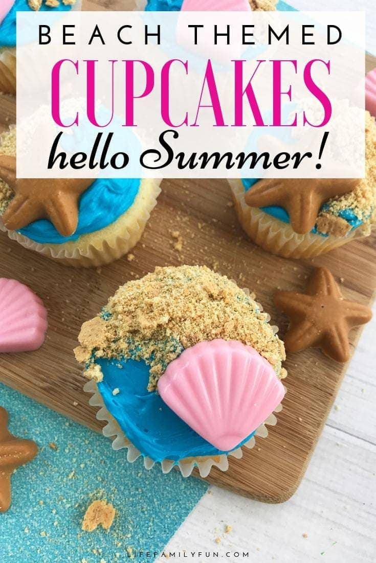 Beach Themed Cupcakes to Welcome Summer