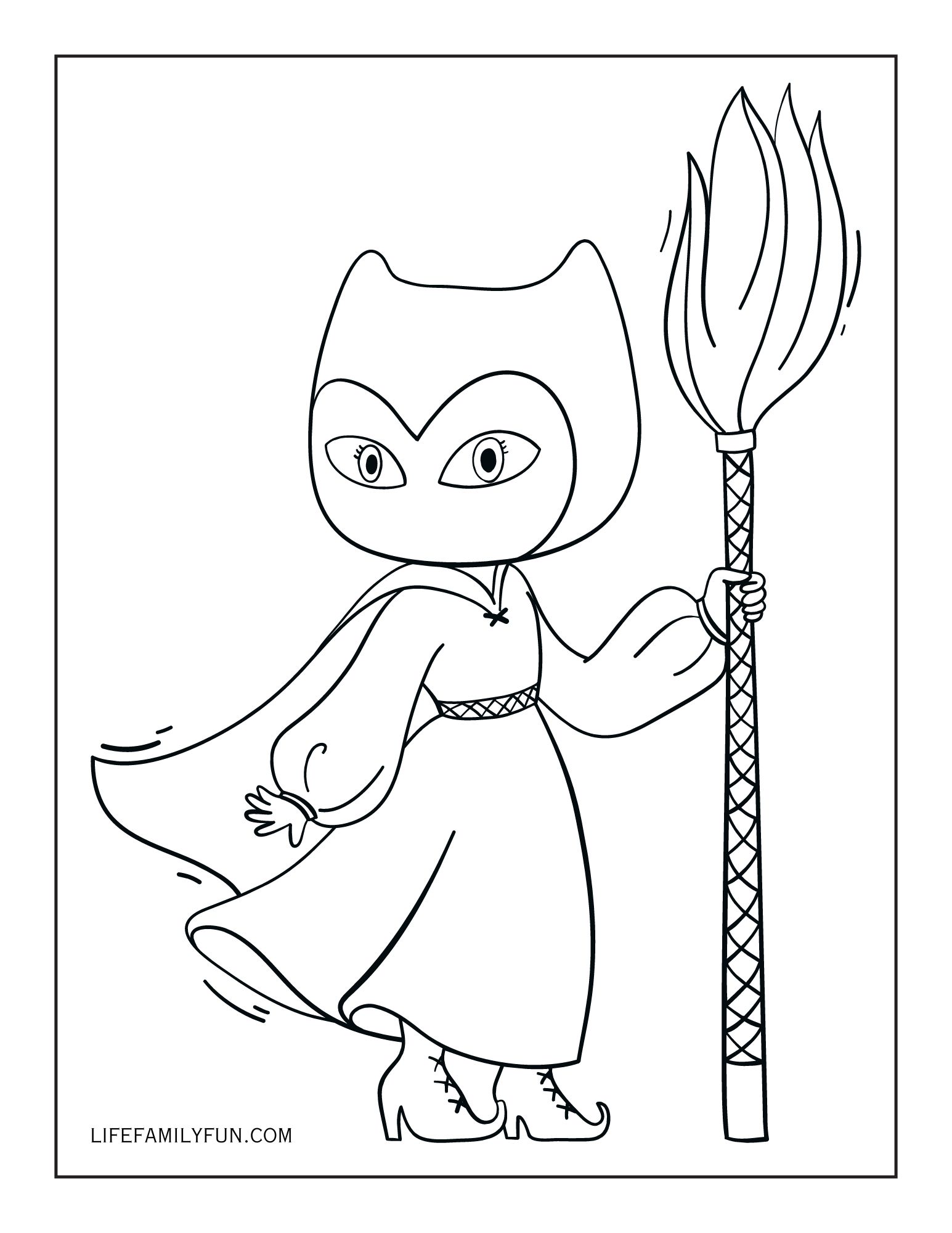 Halloween Witcher Coloring Page
