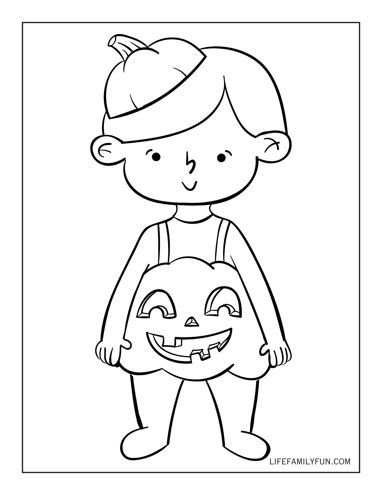 toddler halloween coloring page