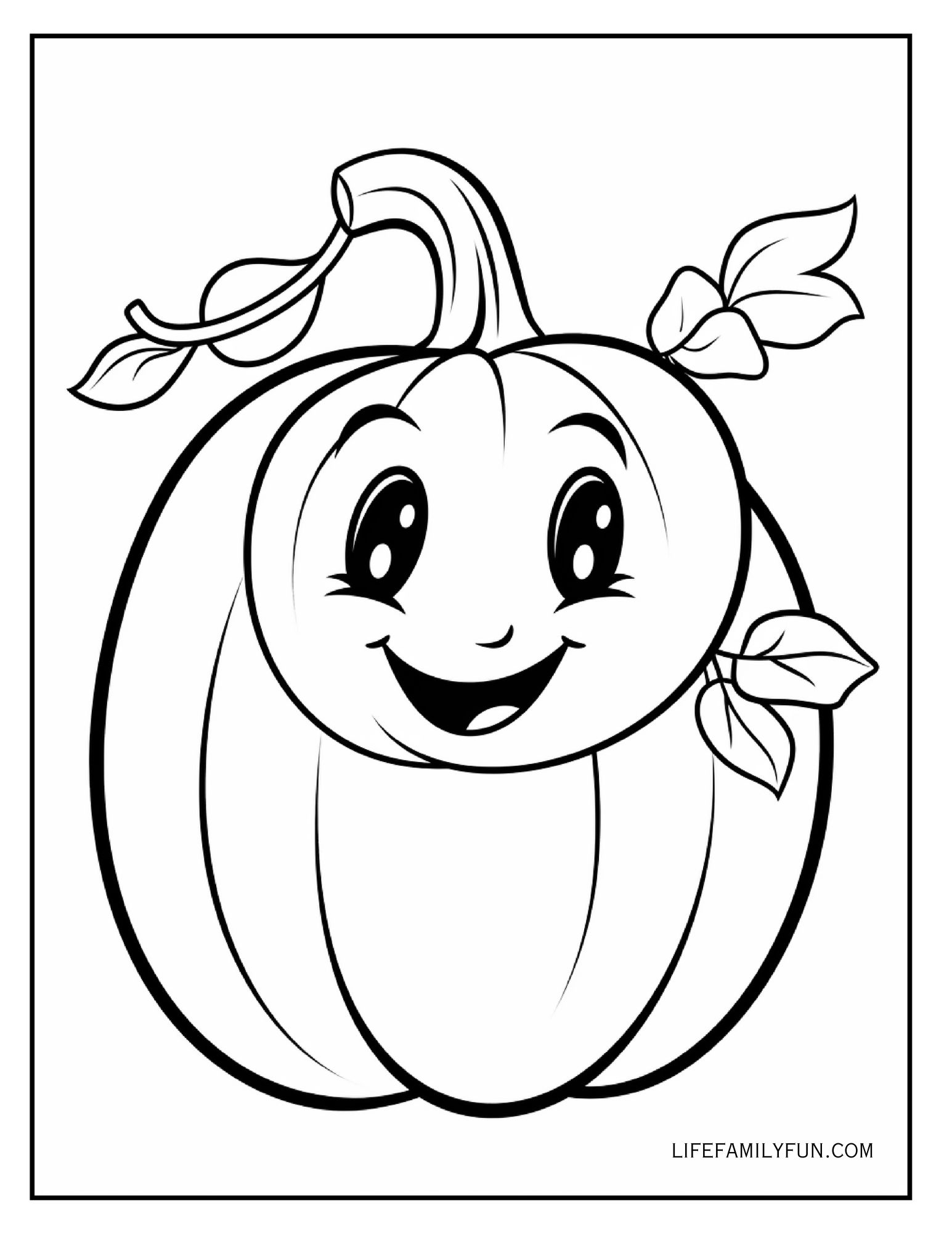 Cute Baby Pumpkin Coloring Page