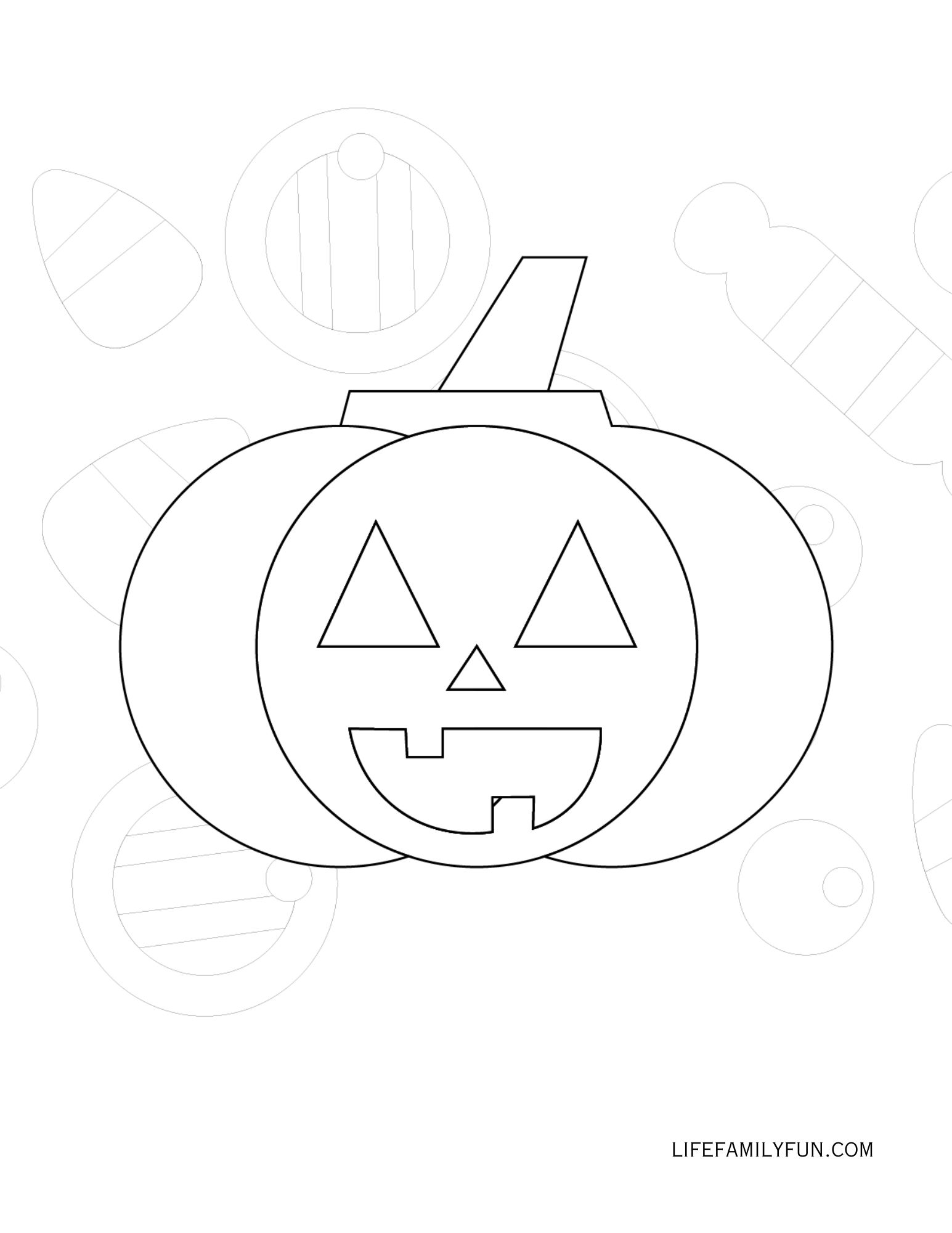 toddler Halloween Pumpkin Coloring Page
