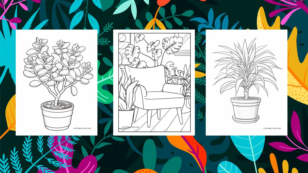20 Houseplant Coloring Pages to Cultivate Peace and Prosperity in Your Life