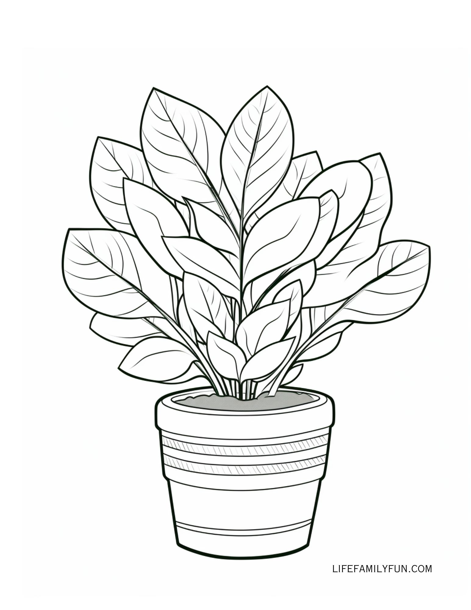 Coloring Page Plants