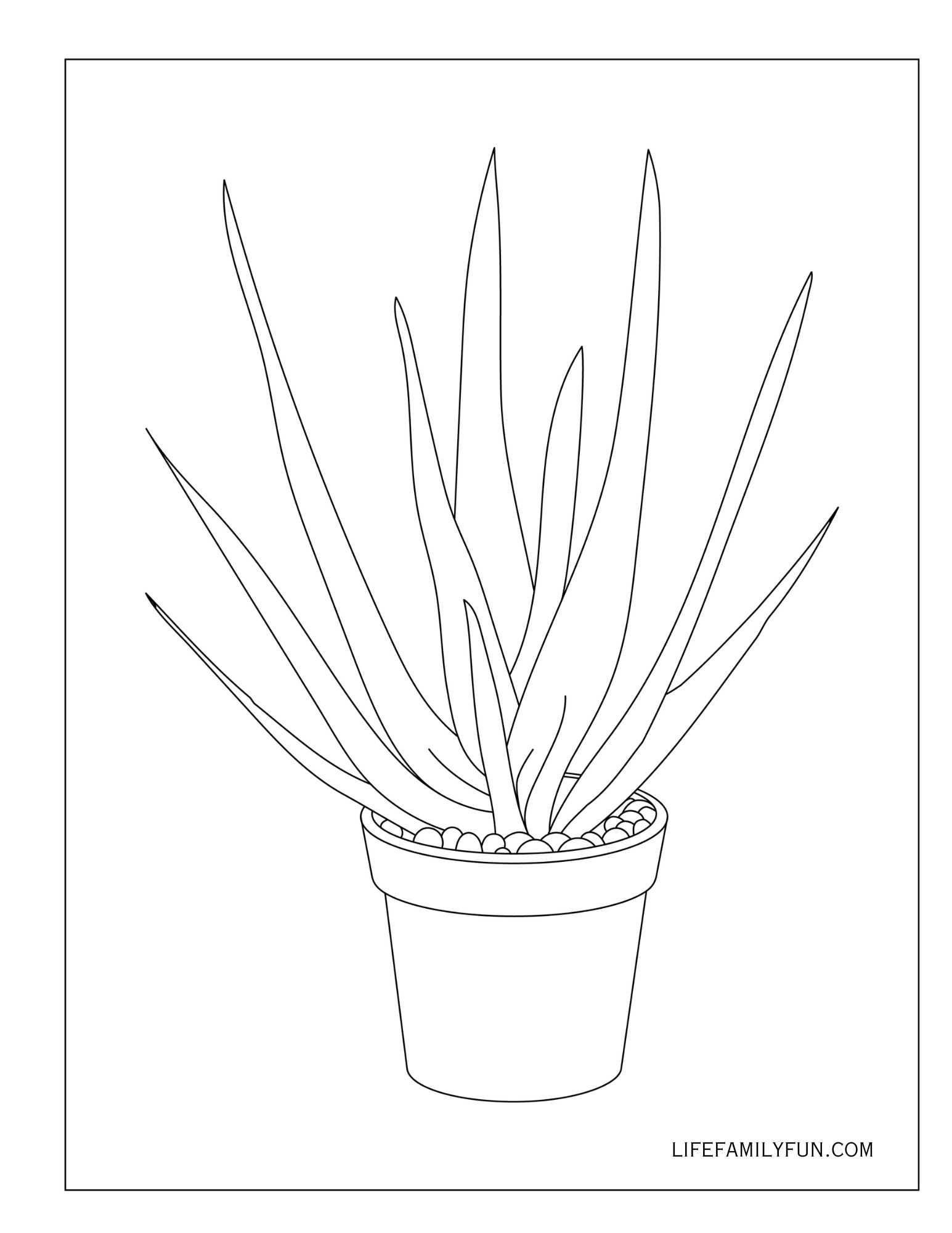 Simple Black and white Coloring Page