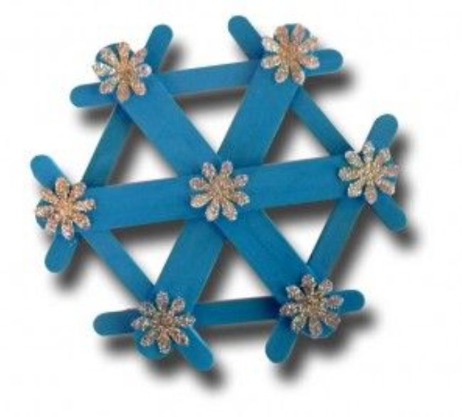 craft stick Snowflake