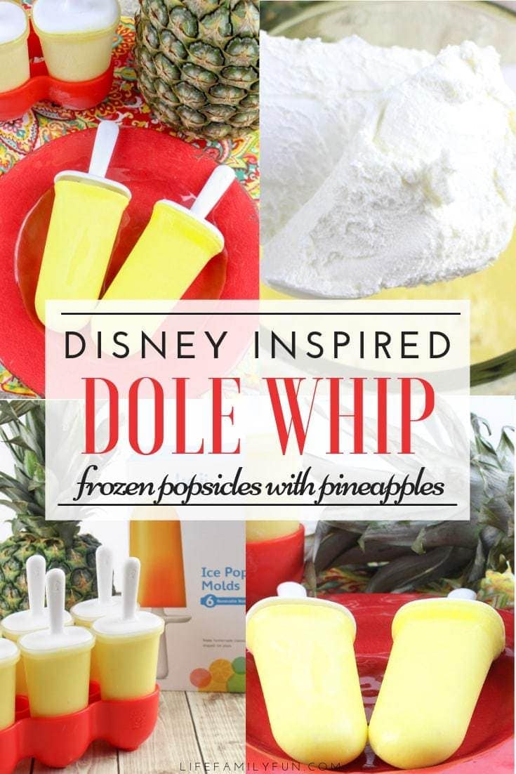 Summertime heat can be brutal and often leave us craving something cold and sweet to cool down our bodies and our taste buds! Instead of loading your kiddos up on a sugar rush, why not create your own Dole Whip Popsicles with pineapple? Do you love Disney’s Dole Whip? Being able to bring that same flavor into your home is awesome!