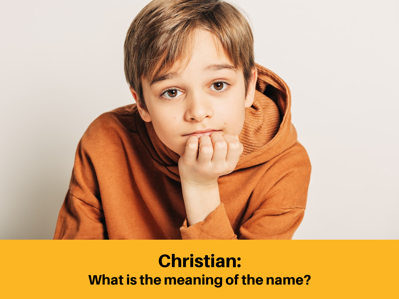 Name Christian Mean?
