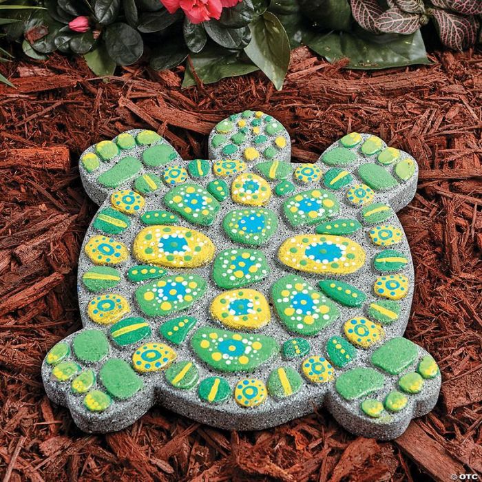paint your own stepping stone turtle