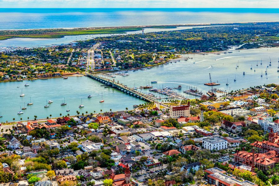 Saint Augustine, Florida From Above